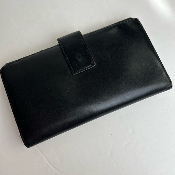 Gucci Leather Vintage Wallet With Coin Purse Black - Picture 10 of 13